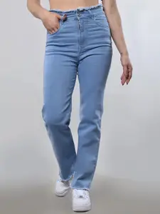 Aadvi Fashion Women Smart Relaxed Fit High-Rise Light Fade Jeans