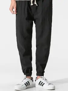 StyleCast x Revolte Men Solid Loose Fit Chinos Trousers