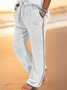 StyleCast x Revolte Men Straight Fit Pleated Chinos Trousers