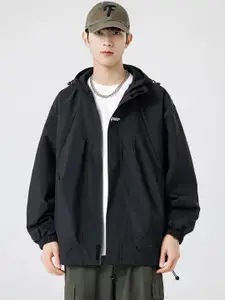 StyleCast x Revolte Men Hooded Windcheater Open Front Jacket