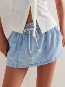 StyleCast Women Relaxed Fit Low-Rise Denim Shorts