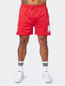 StyleCast x Revolte Men Typography Printed Low-Rise Shorts