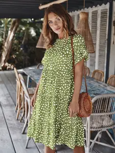 StyleCast Women Animal Printed A-Line Midi Dress