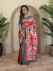 Anouk Woven Design Zari Paithani Saree