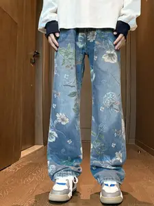 StyleCast Men Mid-Rise Wide Leg Jeans