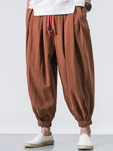StyleCast x Revolte Men Loose Fit Pleated Chinos Trousers