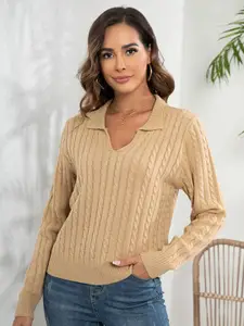 StyleCast Cable Knit Acrylic Pullover Sweater