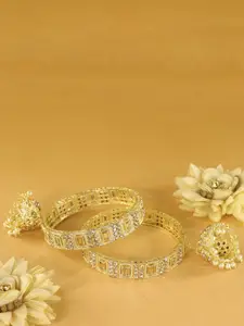 LAVAZZA Set Of 2 Crystal Studded Latkan Bangles