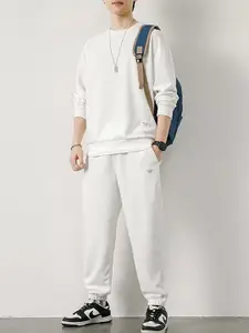 StyleCast x Revolte White V-Neck Tracksuits