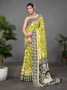 Anouk Kalamkari Printed Pure Cotton Bagru Saree