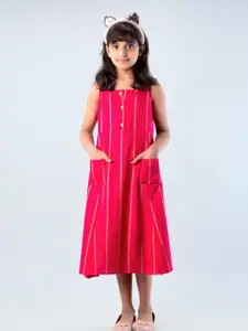 DMP FASHION Striped Cotton Longline Top