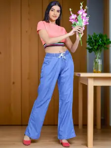 DressBerry Women Relaxed Fit Mid-Rise Stretchable Jeans