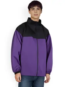 StyleCast x Revolte Men Colourblocked Lightweight Sporty Jacket