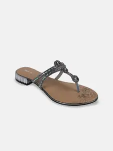 Mochi Women Embellished Block Heels Mules