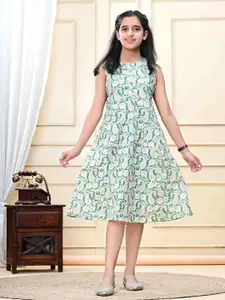 DMP FASHION Girls Floral Printed Cotton Top