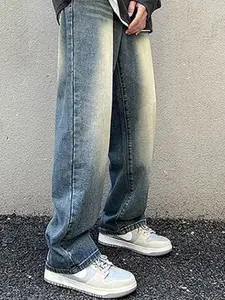 StyleCast x Revolte Men Light Fade Mid-Rise Jeans