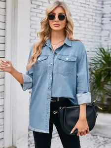 StyleCast Women Opaque Casual Shirt
