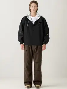 StyleCast x Revolte Men Hooded Graphic Casual Jacket