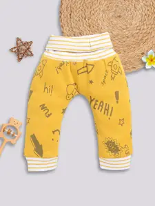 YK X Tinyo Infant Boys Mid-Rise Printed Cotton Joggers