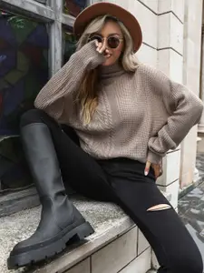 StyleCast Women Cable Knit Pullover Sweater