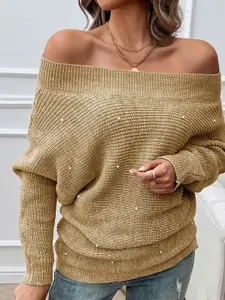 StyleCast x Revolte Women Solid Boat Neck Pullover