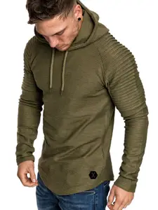 StyleCast x Revolte Men Solid Hood Cotton Pullover Sweatshirt
