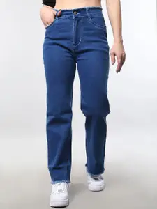 Aadvi Fashion Women Smart Relaxed Fit High-Rise Light Fade Stretchable Jeans