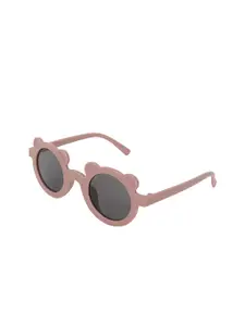 KIDOfash Girls Round Sunglasses with UV Protected Lens SUN-1601-DPINK