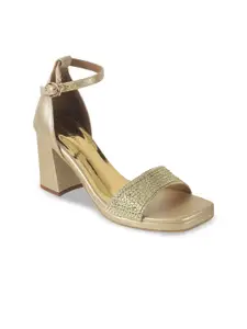 Mochi Women Western - Embellished Block Heels Sandals