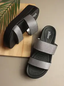 The Roadster Lifestyle Co. Women Open Toe Slip-on Comfort Heels