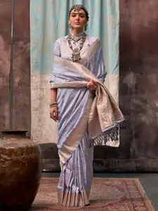 Saree mall Ethnic Motifs Woven Design Zari Banarasi Sarees