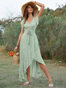 StyleCast Floral Printed Midi Dress