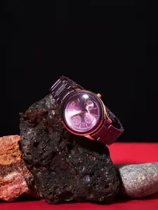 SZN Women Dial & Stainless Steel Straps Analogue Watch Lovely purpleSZN