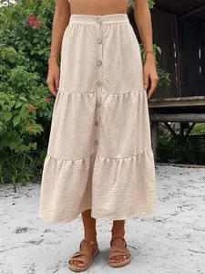 StyleCast Women Layered Tiered Midi Skirts