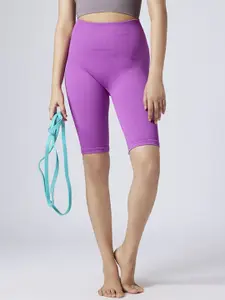 FEIER Women High-Rise Skinny Fit Sports Shorts