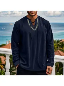 StyleCast x Revolte Men V-Neck T-shirt