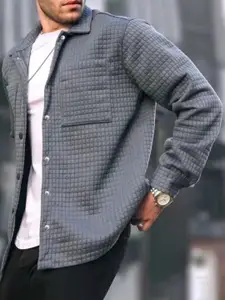 StyleCast x Revolte Men Checked Casual Tailored Jacket