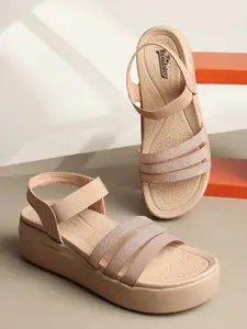 The Roadster Lifestyle Co. Women Solid Regular Open Toe Flatform Heels