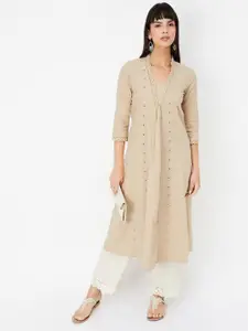 max Women Embroidered Thread Work Kurta