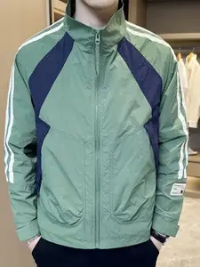 StyleCast x Revolte Men Mock Collar Bomber Jacket