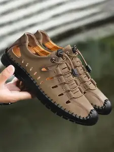 LABBIN Men PU Shoe-Style Sandals