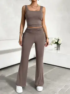 StyleCast Women Sleeveless Top With Trousers Co-Ords