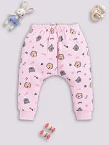 YK X Tinyo Infant Boys Mid-Rise Printed Cotton Diaper Pants