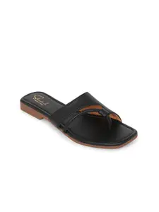 Shoestail Women Open Toe Flats