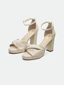 Oroh Leather Party Platform Sandals with Buckles