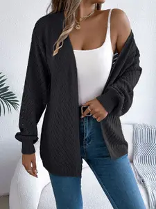 StyleCast x Revolte Black Open Front Acrylic Shrug