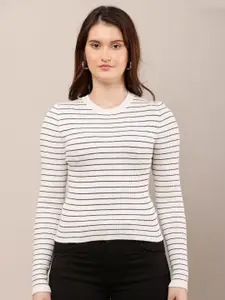 NoBarr Women Striped Pullover