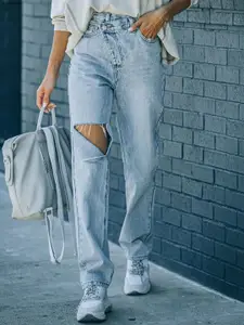 StyleCast Women Slash Knee Stretchable Jeans