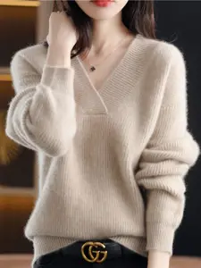 StyleCast Women V-Neck Pullover Sweater