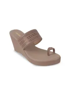 Mochi Wedge Heels Sandals with Laser Cuts